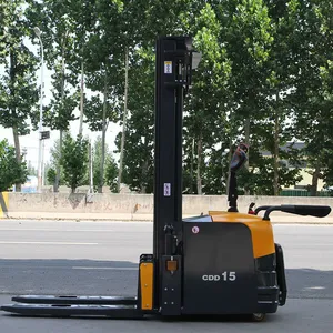 Factory Hot Sale 1500kg 2000kg Lift Height 3M Full Electric Stacker Walking Stacker Forklift Hydraulic Stacker thumbnail-5