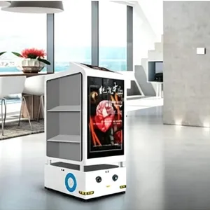 Aker 3-Layer Catering Food Delivery Robot With Advertising Screen thumbnail-1