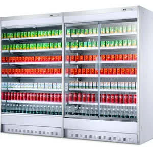 Convenience Store Refrigerator，Fresh Milk Refrigerator，Open Style Freezer thumbnail-3