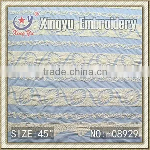 Charming Summer Dressing Mesh Sareer Border Fabric LACE thumbnail-1