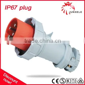 IP67 63A 400V 4P High End Type Industrial Plug thumbnail-1