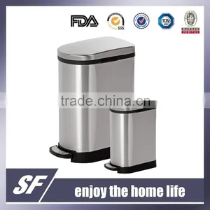 40L / 10L Stainless Steel Pedal Bin Garbage Bin Step Bin Trash Can thumbnail-1