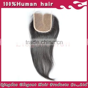 Qingdao Elegant Hair Drop Shipping Natural Color Middle Parting Lace Closure Peruvian Hair thumbnail-1