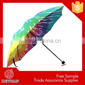 New Design Fashion Manual Polyester Folding Umbrellas thumbnail-2