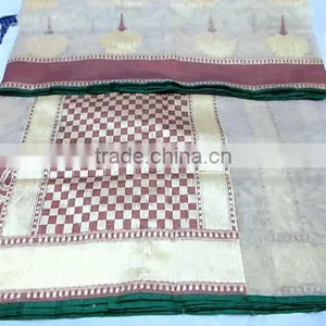 Banarasi Saree, Handloom Tissue Net thumbnail-1