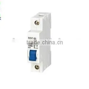 MCB Circuit Breaker for DIN Rails,DZ47-63 MCB(New Type With Indicator) Mini Circuit Breaker thumbnail-1