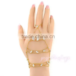New Launched Indian Hand Palm Slave Bracelet With Rings thumbnail-2