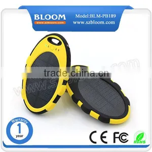 Hot New Products Waterproof Best Solar Power Bank ,dual Usb Port 5000mah Best Solar Power Bank thumbnail-1
