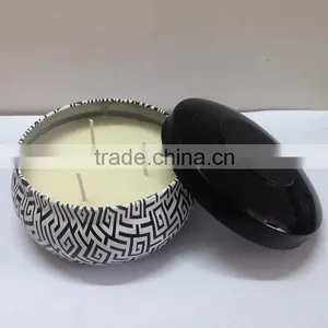 Scented Soybean Wax Candle in Tin Box With Metal Lid thumbnail-4