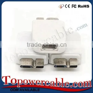 High Quality For Sam Note 3 Micro USB to Micro B 10 Pin Adapter thumbnail-2