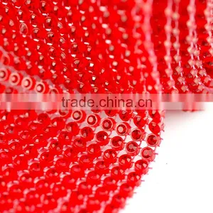Crystal Ace 5 Years Elastic Rhinestone Trimming Mesh, Stetch Crystal Rhinestone Mesh Sheet Banding for Wedding Party thumbnail-3