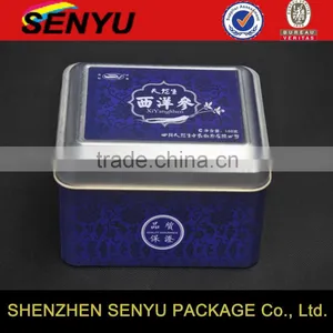 Tea Box Small Metal Tin Boxes Hinge With Sliding Lid thumbnail-1