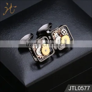 High End Custom Square Gear Cufflinks thumbnail-6