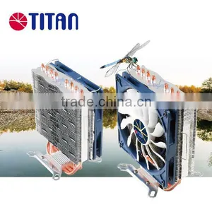 Universal Copper Heat Pipe Heat Sink 160W PWM 12V dc Fan Cpu Cooler thumbnail-1