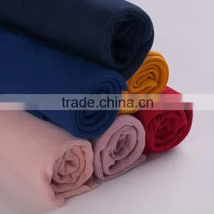 Wholesale Cotton Knitted Fabrics Rib Cuff Dress Fabric Polyester Stretch 2 * 2 Round-rib Fabric thumbnail-2