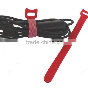 Black Reusable Hook And Loop Tape Cable Ties Tidy Straps Organiser thumbnail-5