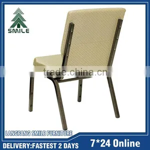 Beige Stacking CHURCH CHAIR With Super Quality From China Factory thumbnail-3