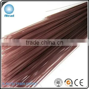 High Elastic Triangular Profile PET Broom Fiber in Brown Color, Can be Mixed With Other Colors thumbnail-3