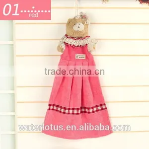 Cute Animal Decorative Hand Towel With Lace, Girl Dress Microfiber Hand Towel thumbnail-2