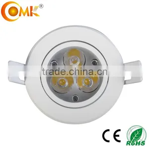 Round Recessed Ceiling 3 Led ul Down Lights Luminaire Tilted 1w 9w Bridgelux Warm White Modern Living Room Lamps thumbnail-2