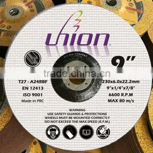 9 Inch 230X6X22.2mm DEPRESS GRINDING Disc for Metal/steeL thumbnail-1