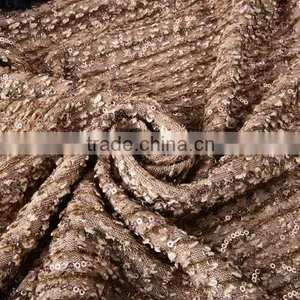 Lint Fabric Bottom 2 mm Sequins Embroidery African Swiss Lace Fabric thumbnail-3