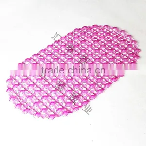 PVC Bathmat PINK Color Pvc Mat for Washroom A01 China Factory thumbnail-1