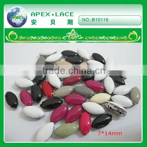 B10119 Decorative Neck Fashion Garment Buttons Guangzhou Wholesale thumbnail-1