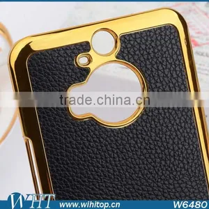 Wholesale China Supplier Case for HTC M9 Plus, for HTC M9 Plus Case Slim Leather Chrome Cover thumbnail-3