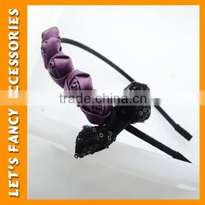 PGHD0321 New Arrival Wholesale Fashion Hair Accessory Korea Quality Cotton Women Flower Headband thumbnail-1