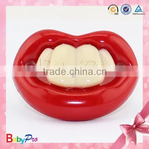 Babypro PN03 China Supplier Wholesale Promotional Plastic Nipple Baby Toys Red Color Non-Toxic Baby Relax Pacifier For Infant thumbnail-1
