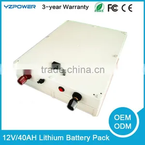 12V 40ah Large Capacity Lithium Battery, Lithium Battery Pack thumbnail-1