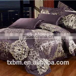 100% Silk Luxury Jacquard Bedding Set thumbnail-4