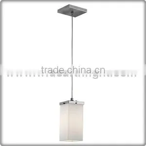 UL CUL Listed Brushed Nickel Glass Hotel Hanging Light Mini Pendant Lamp With Glass Shade C40501 thumbnail-1