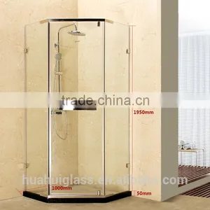 2015 Frameless Neo-angled Toughened Glass Fold Shower Cabin thumbnail-3