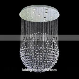 Stainless Steel Crystal Ball Chandelier Lights thumbnail-2