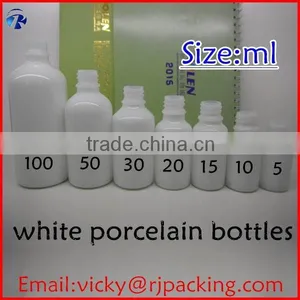 White Porcelain Glass Bottle/fancy Glass Dropper Bottle/essential Oil Bottle thumbnail-2