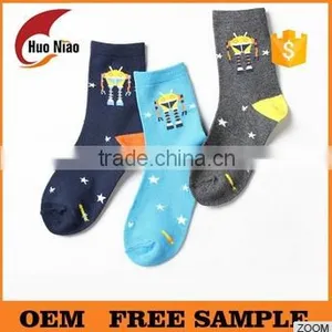 Teen Boys Tube Cartoon Socks Cute Patterns Childrens Sock Supplier's Choice thumbnail-1