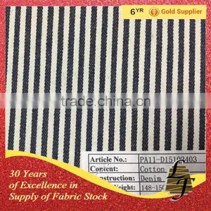 Stock Stripes Cotton Stretch Denim Fabric P3F4-D15102403 thumbnail-1