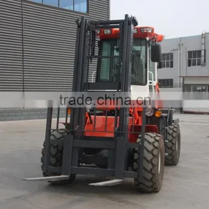 China Top Brand High Quality Rough Terrain Forklift Truck SZM C3500 With Terrain Tyres thumbnail-2