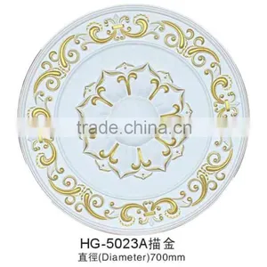 High Quality Factory Price pu Moulding /lamp Holder/ pu Medallion/pu Foam Ceiling Tiles /medallion for Interior Decoration thumbnail-1