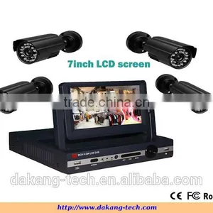4ch 960H Dvr Kit Security DVR Kit With 7inch LCD Screen, Cmos 800tvl Security Camera Kit, ,iPhone&Anroid Phone View thumbnail-1