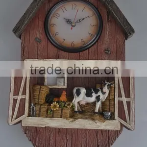Farm Polyresin Cow Table Clock thumbnail-5