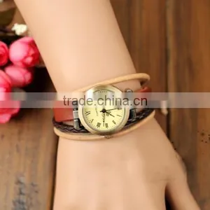 <>2015 Hot Sale Korean Style Couple Student Bracelets Men Punk Style Fashion Women Multilayer Watch Leather Bracelets / thumbnail-2