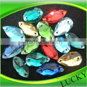 Hot Seller Wholesale Sew-on Crystal Round Shape Green,topaz,blue Zircon ,sapphire thumbnail-1