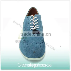 2015 Cow Suede Leather Latest Men Flat Sole Shoes Pictures thumbnail-3