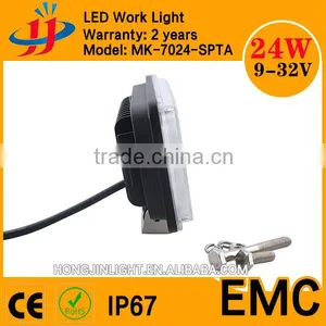 IP67 Spot/flood Beam Auto Led Work 24W Led Truck Lights thumbnail-3