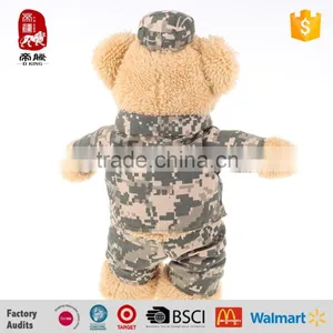 25cm Stuffed Bear Army Teddy Bear Personlized Toy New Arrival thumbnail-3
