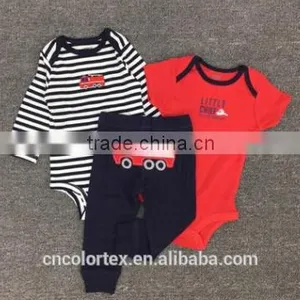Spring and Autumn Baby Romper Suit With Cute Animal Pattern 3pcs Set Romper+pants thumbnail-5