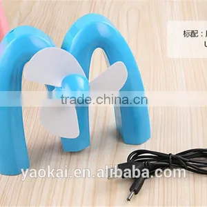 Portable M-Shaped USB Rechargeable Battery Mini Fan For Desktop thumbnail-5